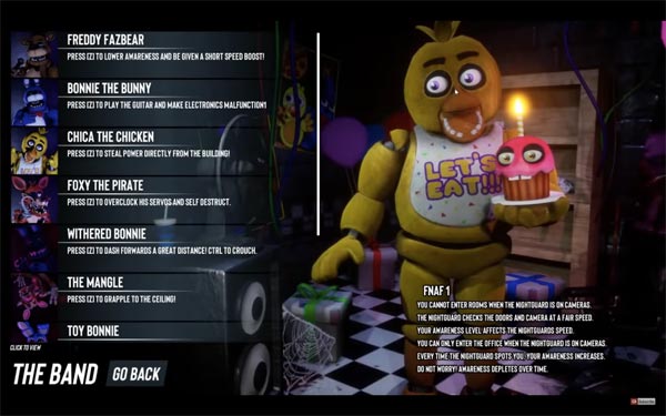 PLAY AS ANIMATRONICS  Five Nights at Freddy's 1-4 Simulator 